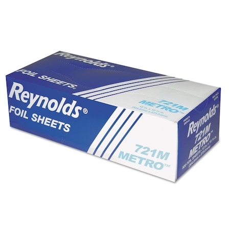 Reynolds Metro Pop-Up Aluminum Foil Sheets, 12 x 10 3/4, Silver, PK3000 PK 721M